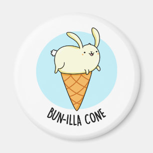 Imã Bunnilla Cone Funny Bunny Vanilla Sorvete