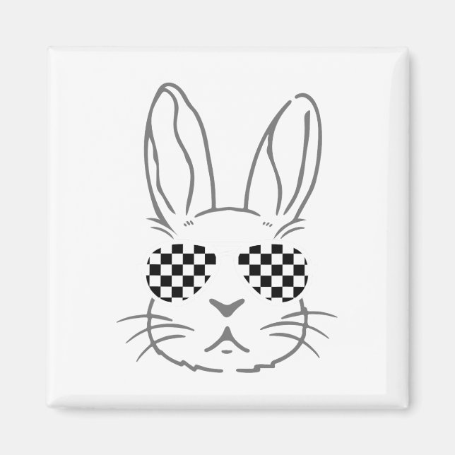 Imã Bunny Ears Retro Pulseira Engraçada Carro De Corri (Frente)
