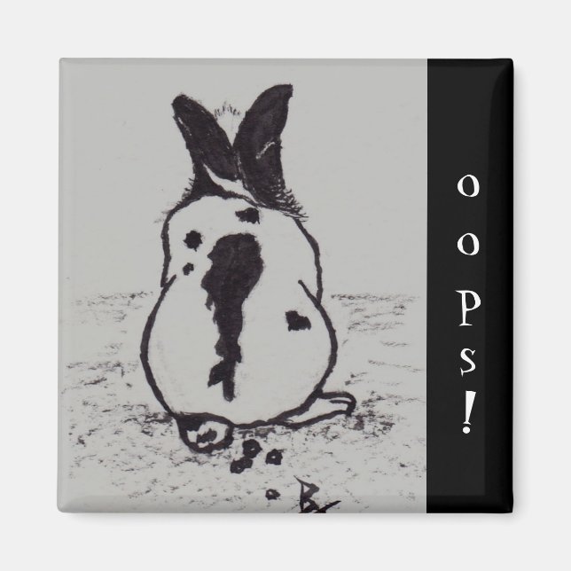 Imã Bunny Go Oops Aco Magnet (Frente)