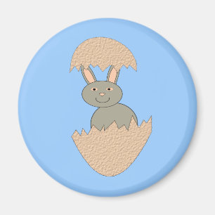 Imã Bunny Hatching from Egg Weirt Magnet