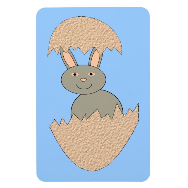 Ímã Bunny Hatching from Egg Weirt Magnet (Vertical)