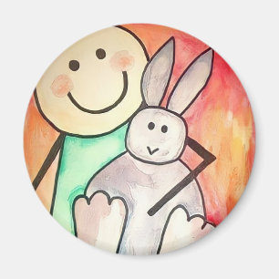 Imã Bunny Hug