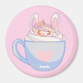Imã Bunny Latte com Cinnamon
