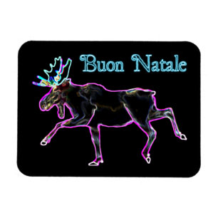 Ímã Buon Natale - alce elétrico