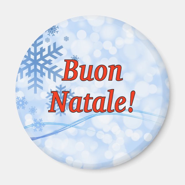 Imã Buon Natale! Feliz Natal em rf italiano (Frente)