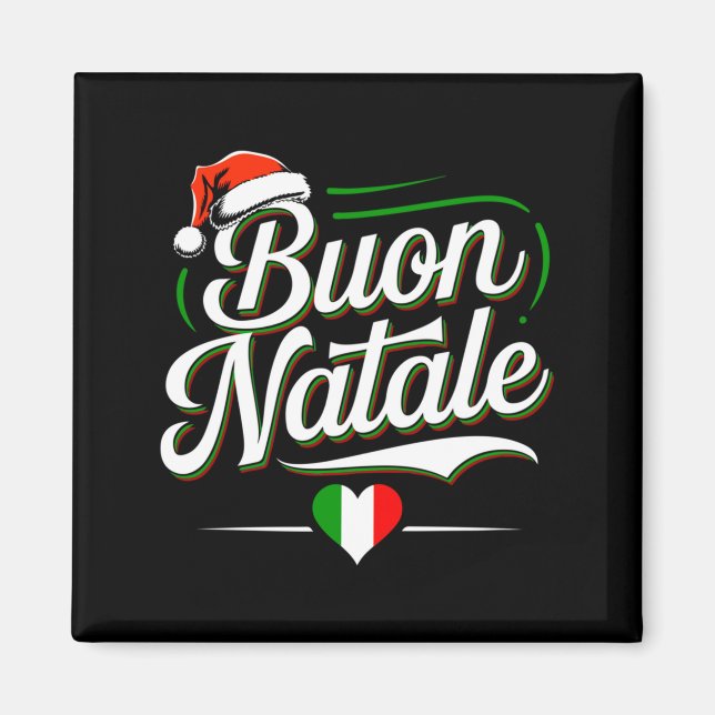 Imã Buon Natale Italian Family Christmas Italy Pride H (Frente)