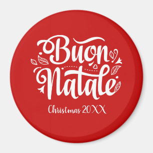 Imã Buon Natale Italiano Feliz Natal Personalizado