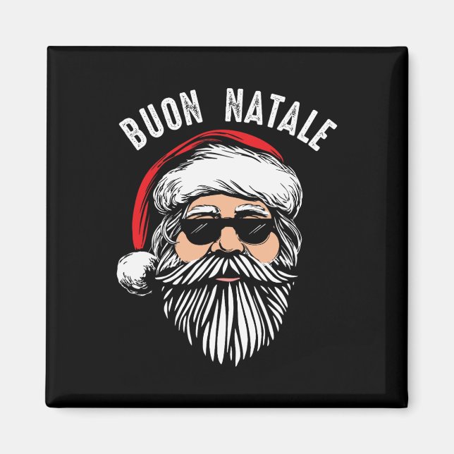 Imã Buon natale italiano santa claus babbo cristo engr (Frente)