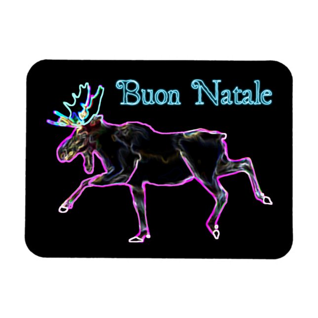Ímã Buon Natale - Moose Elétrica (Horizontal)