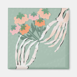 Imã Buquê de Abóbora Esqueleto Festa de Noivado de Hal