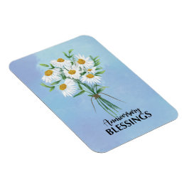 Ímã Buquê de Bênçãos de Aniversário do Casamento de Da