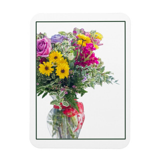 Ímã Buquê de Flores Cortadas (Vertical)