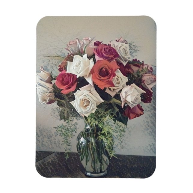 Ímã Buquê De Rosas (Vertical)