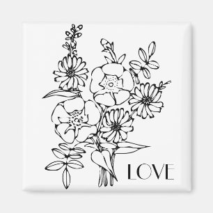 Imã Buquê Flor Amor Magnet