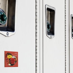 Imã Buquê irregular do coração da borda