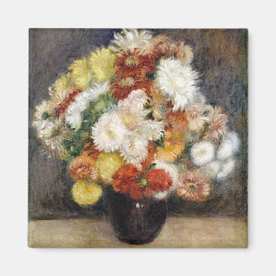 Imã Buquê Pierre-Auguste Renoir de Chrysanthemums   