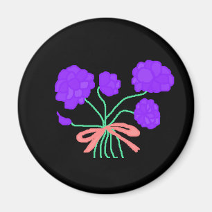 Imã Buquê roxo da perfeição