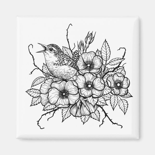 Imã Buquê Wren (Frente)