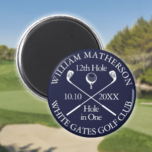 Imã Buraco de Golfe Personalizado Azul Marinho