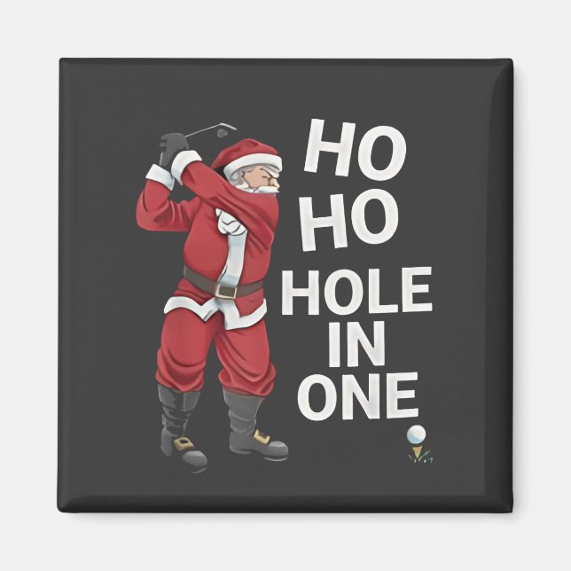 Imã Buraco de Um Natal de Golfe Divertido Ho Ho  (Frente)