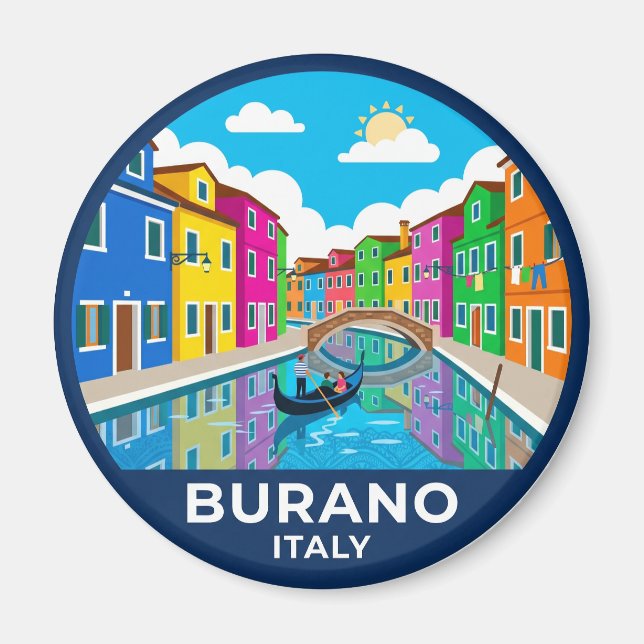 Imã Burano Itália (Frente)