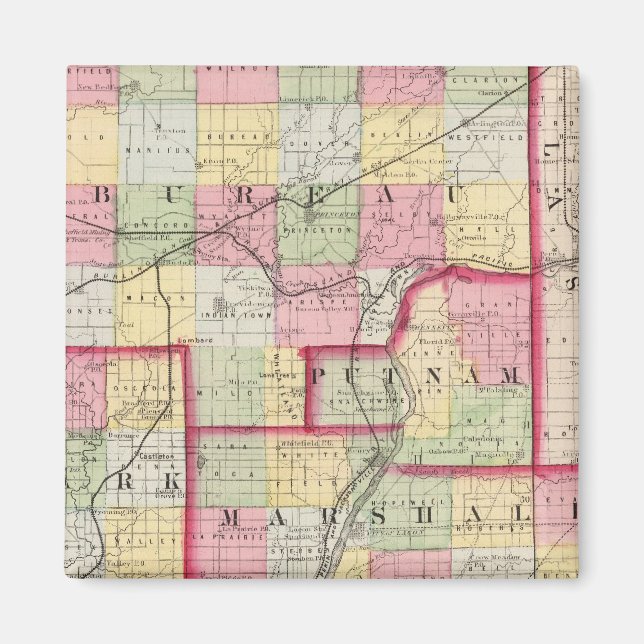 Imã Bureau, Putnam, Stark, condados Marshall (Frente)