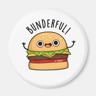 Imã Burger Burger Bun Pun Engraçado