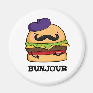 Imã Burger Francês Bunjour Cute PUn