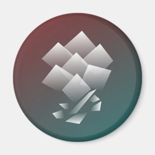 Imã Burgundy branco