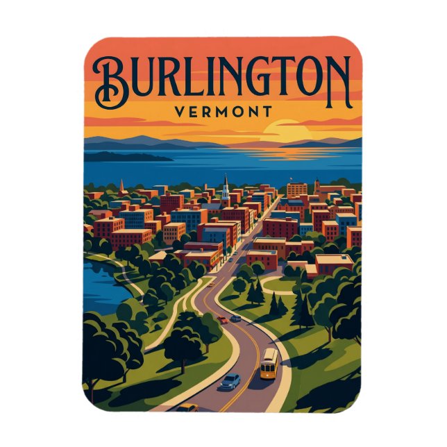 Ímã Burlington EUA (Vertical)