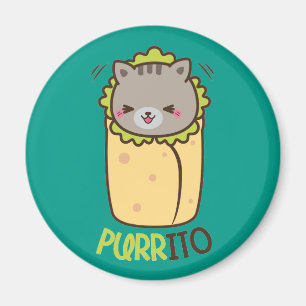 Imã Burrito do gato do gatinho de Purrito