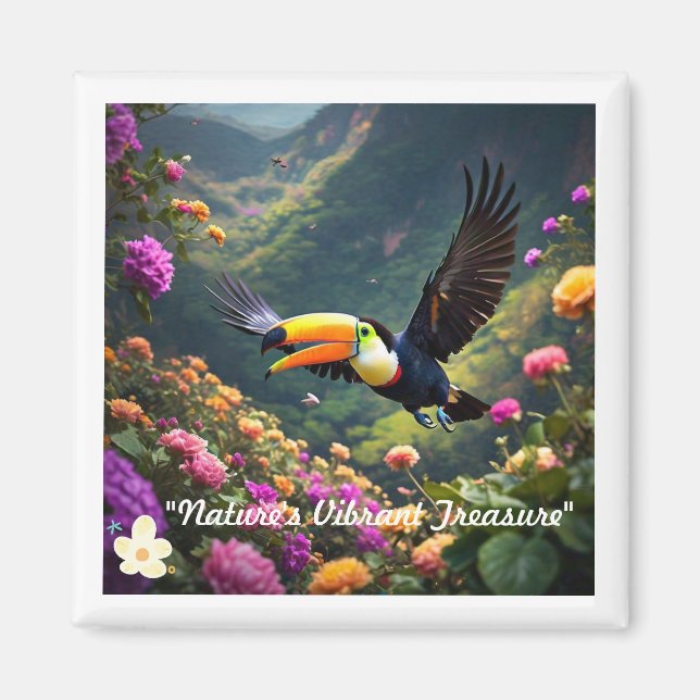 Imã "Burst de cor exótica" (Frente)