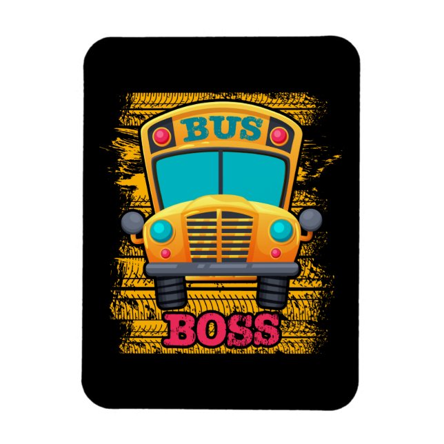 Ímã Bus Boss - Apreciação do Motorista de Ônibus Escol (Vertical)
