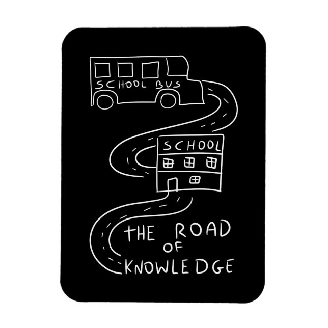 Ímã Bus Driver the Road of Knowledge (Vertical)