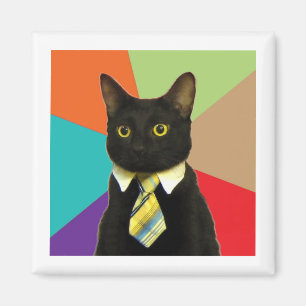 Imã Business Cat Advice Animal Memory