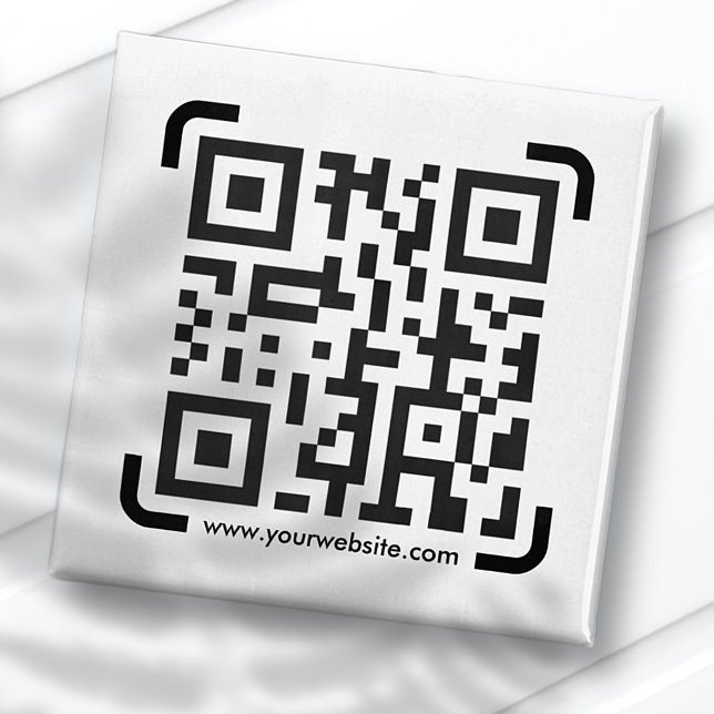 Imã Business Scan Me QR Code Site Modern Simples (Criador carregado)