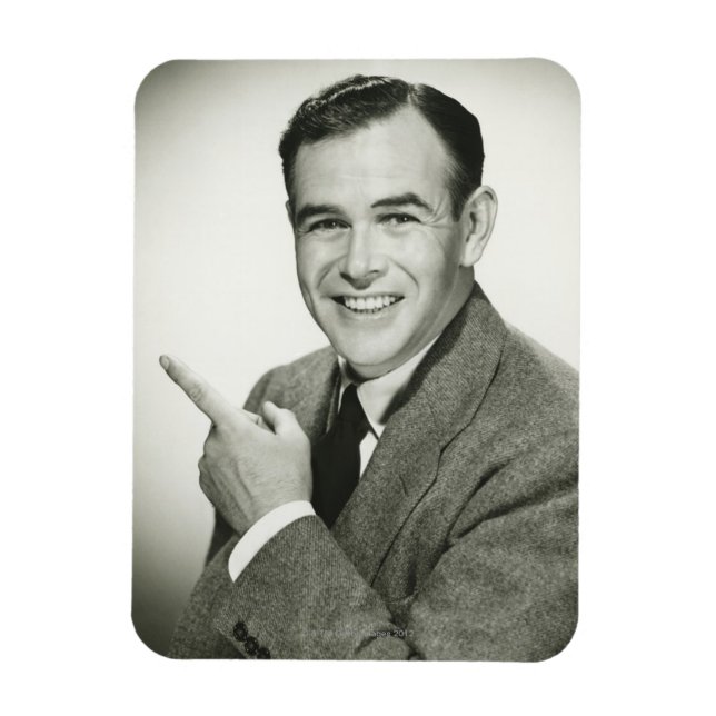Ímã Businessman Pointing (Vertical)
