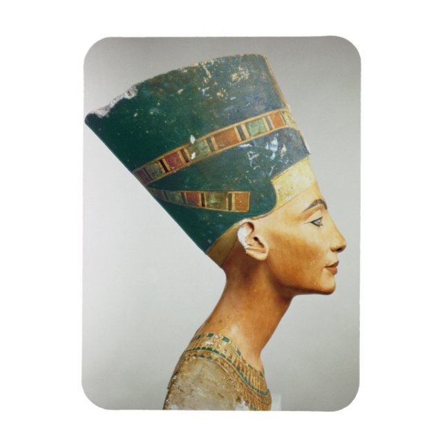 Ímã Busto da Rainha Nefertiti, vista lateral, do studi (Vertical)