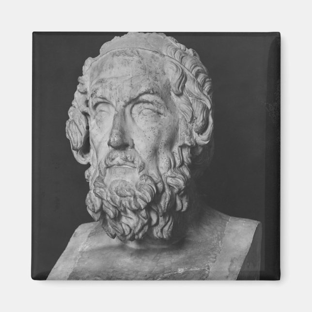 Imã Busto de Homer, período helenístico (Frente)