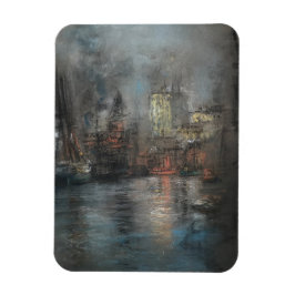 Ímã Busy Harbour (por Glenn Cooper Henshaw)