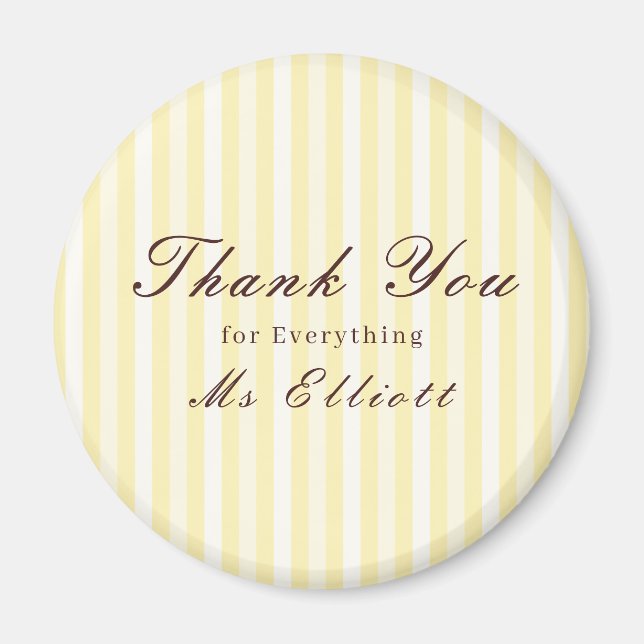 Imã Buttercup - Personalised Thank You Teacher Magnet (Frente)