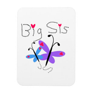 Ímã Butterflies Big Sis Gifts