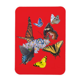 Ímã butterflies sobriety symbol rectangle magnet