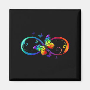 Imã Butterfly Infinity Símbolo Arte Autismo Sensibiliz
