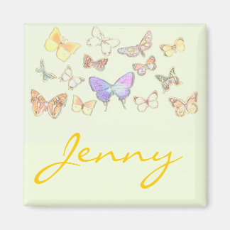 Imã Butterfly & name Magnet