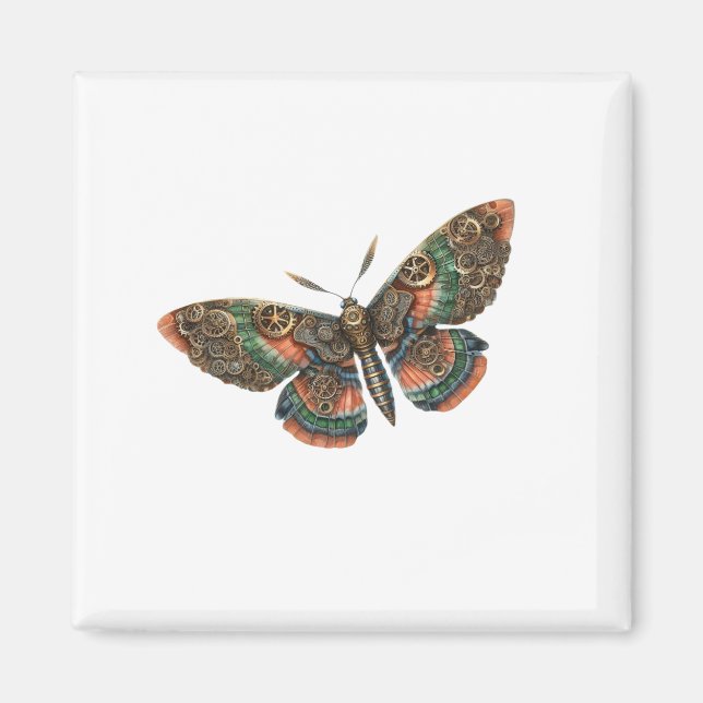 Imã butterfly steampunk (Frente)