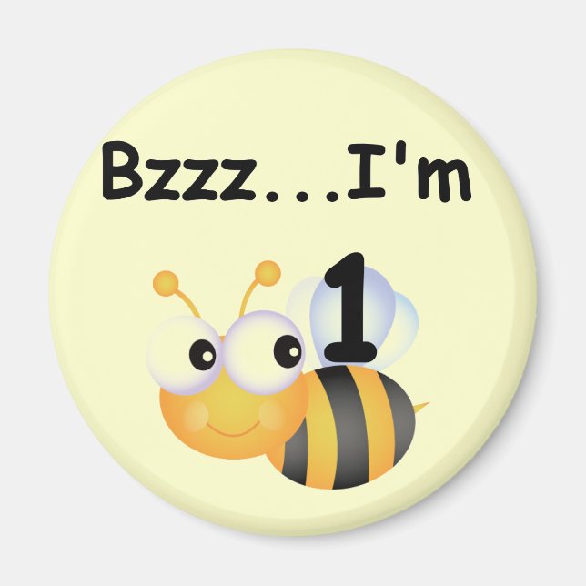 Imã Buzz Bumblebee primeiro aniversario T-shirts e pre (Frente)