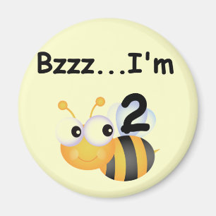 Imã Buzz Bumblebee segundo aniversário T-shirts e pres