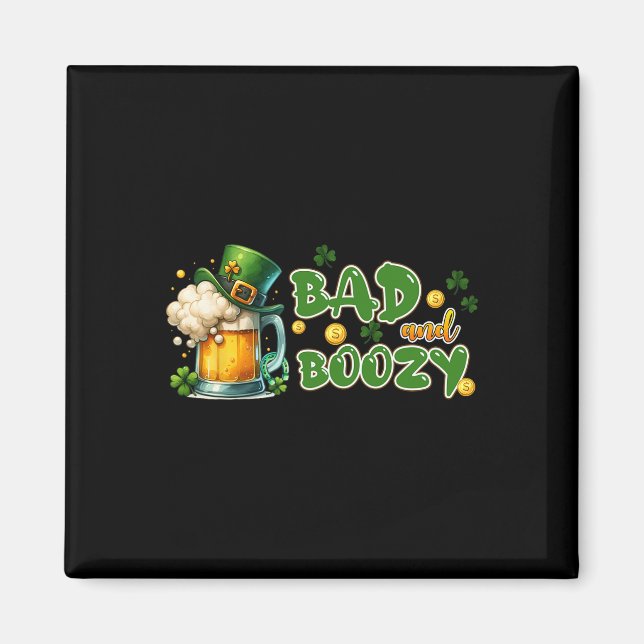 Imã Byd E Boozy Dia de São Patrício Curiosamente Paddy (Frente)