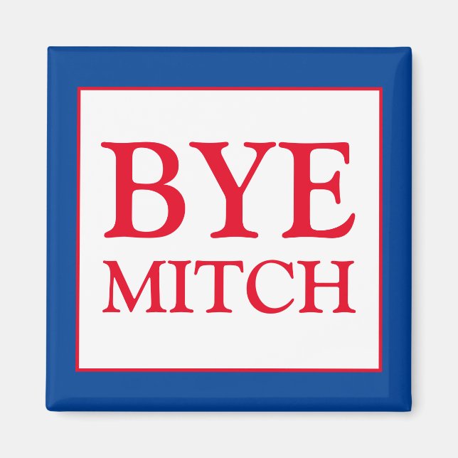 Imã Bye Mitch McConnell Senate Votar Eleição Azul (Frente)